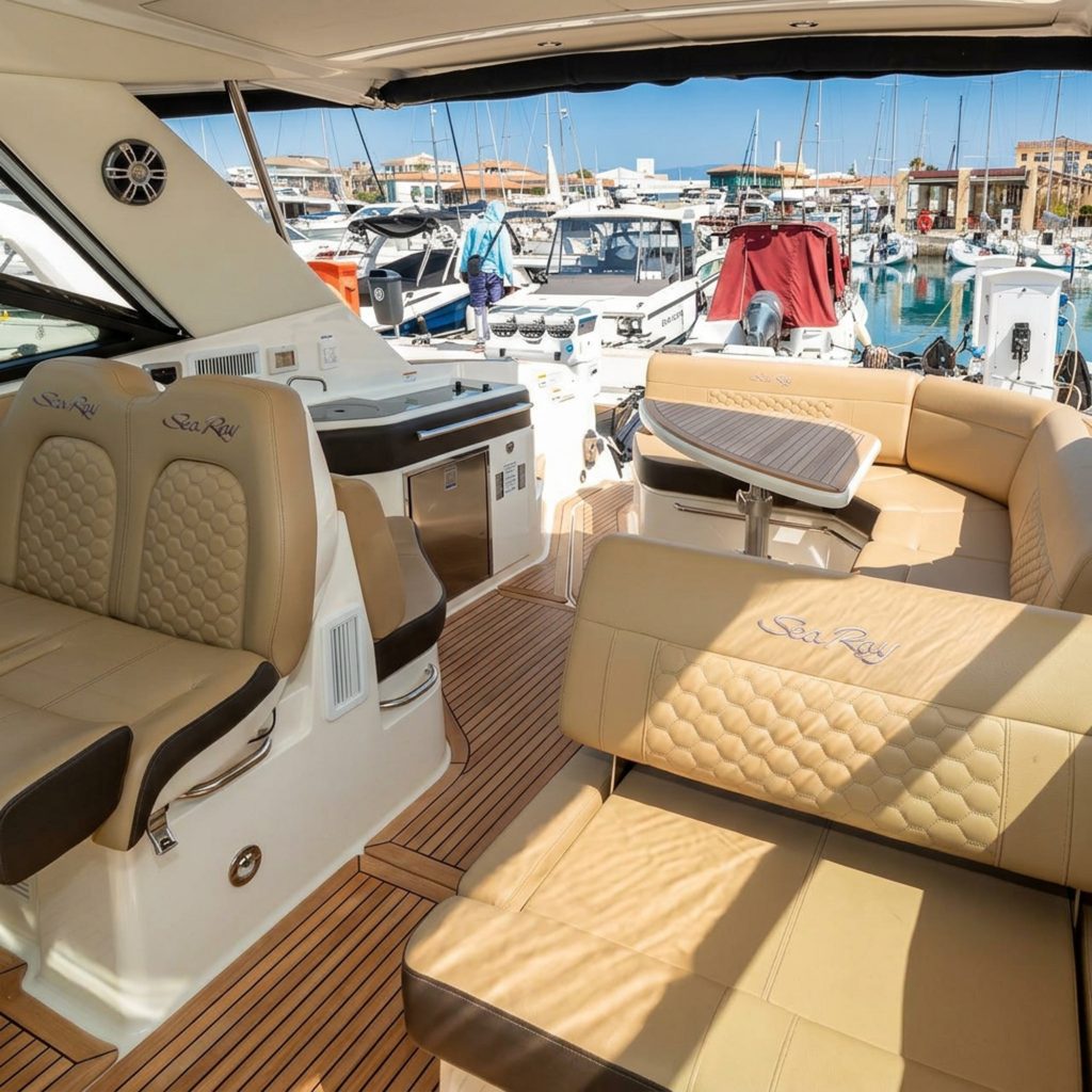 Penelope, 2026 Sea Ray 320 Sundancer, luxury yacht charter for rent in Ayia Napa, Cyprus