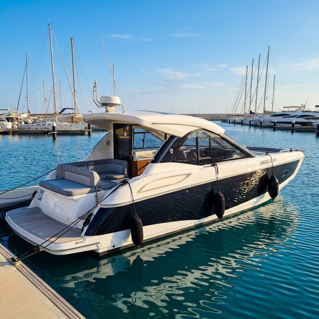 Angelica, the Galeon 375 GTO, luxury yacht charter for rent in Ayia Napa, Cyprus