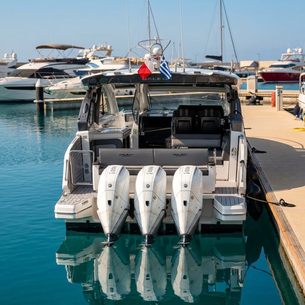 Angelica, the Galeon 375 GTO, luxury yacht charter for rent in Ayia Napa, Cyprus