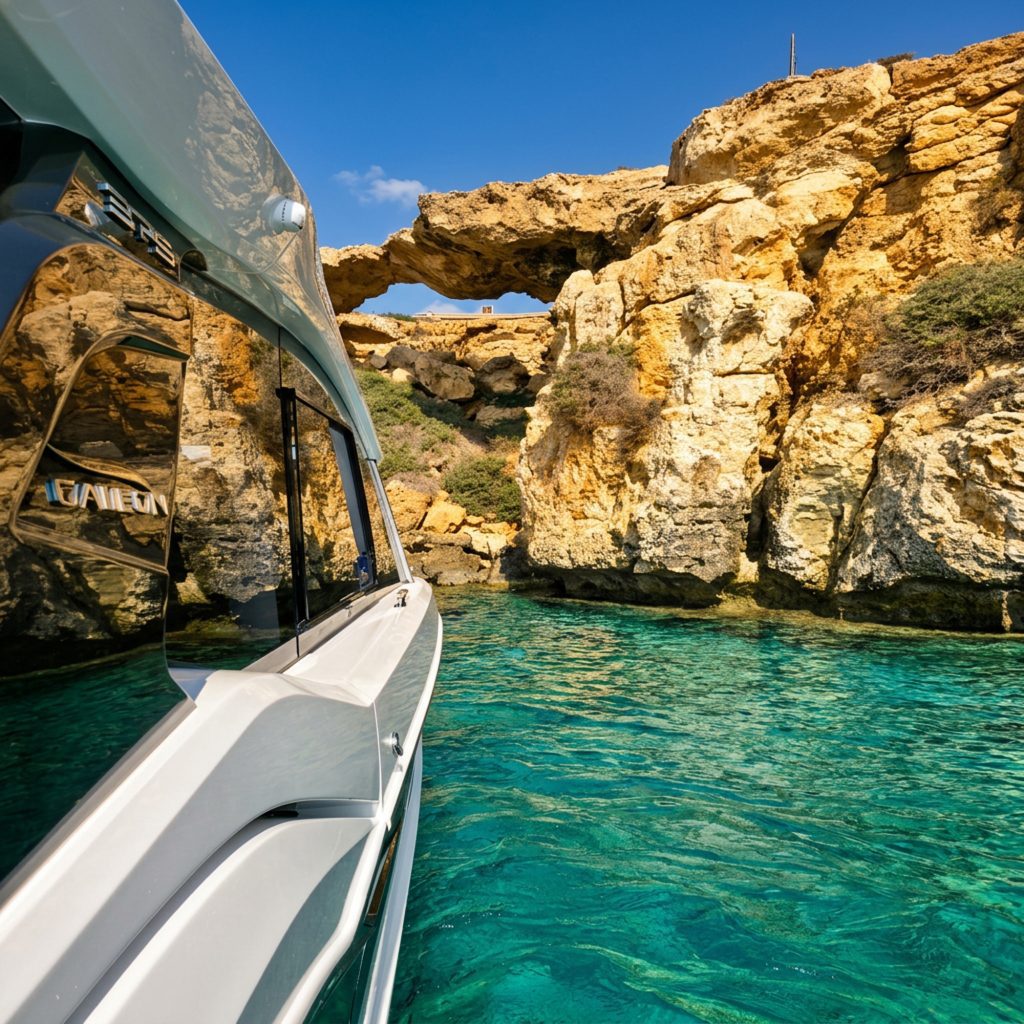 Angelica, the Galeon 375 GTO, luxury yacht charter for rent in Ayia Napa, Cyprus