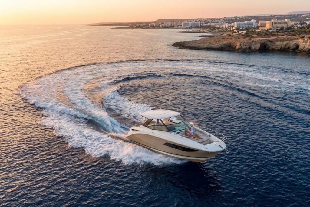 Penelope, 2026 Sea Ray 320 Sundancer, luxury yacht charter for rent in Ayia Napa, Cyprus